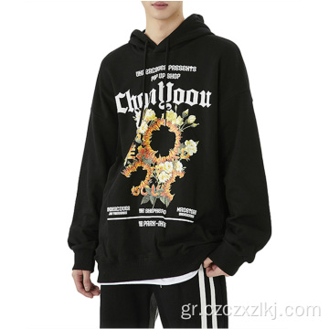 Μόδα μάρκα ανδρικά vintage αλφάβητο εκτύπωση hoodie